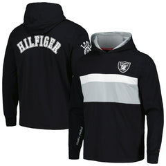 Las Vegas Raiders Tommy Hilfiger Morgan Long Sleeve Hoodie T-Shirt Black
