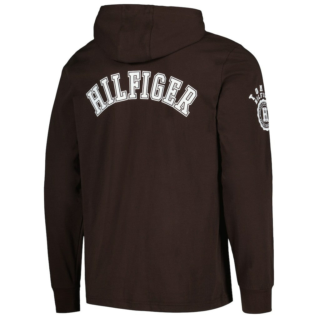 Cleveland Browns Tommy Hilfiger Morgan Long Sleeve Hoodie T-Shirt Brown