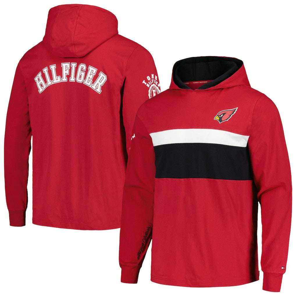 Arizona Cardinals Tommy Hilfiger Morgan Long Sleeve Hoodie T-Shirt Cardinal