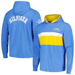 Los Angeles Chargers Tommy Hilfiger Morgan Long Sleeve Hoodie T-Shirt Powder Blue