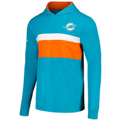 Miami Dolphins Tommy Hilfiger Morgan Long Sleeve Hoodie T-Shirt Aqua