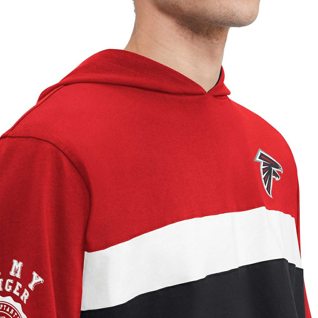 Atlanta Falcons Tommy Hilfiger Morgan Long Sleeve Hoodie T-Shirt Red