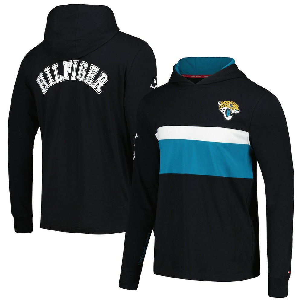 Jacksonville Jaguars Tommy Hilfiger Morgan Long Sleeve Hoodie T-Shirt Black