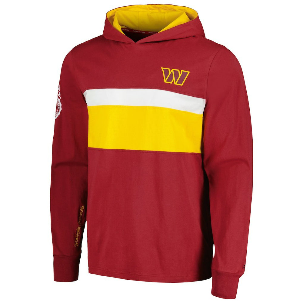 Washington Commanders Tommy Hilfiger Morgan Long Sleeve Hoodie T-Shirt Burgundy