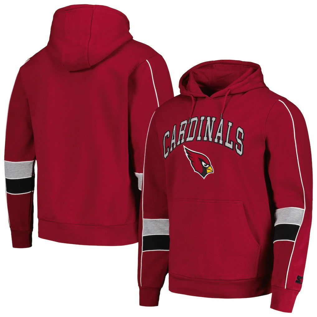 Arizona Cardinals Starter Captain Pullover Hoodie Cardinal