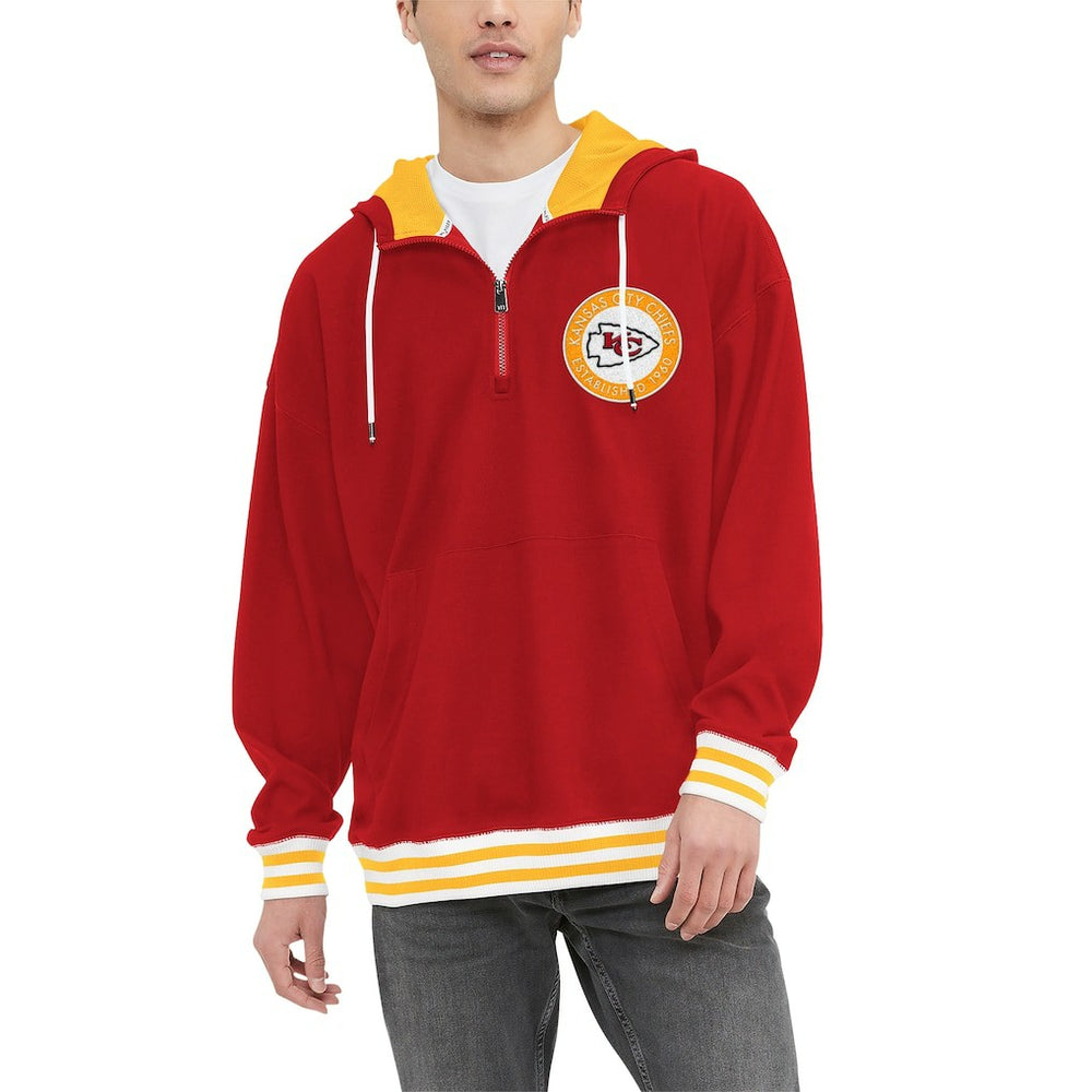 Kansas City Chiefs Tommy Hilfiger Aaron Quarter-Zip Hoodie Red