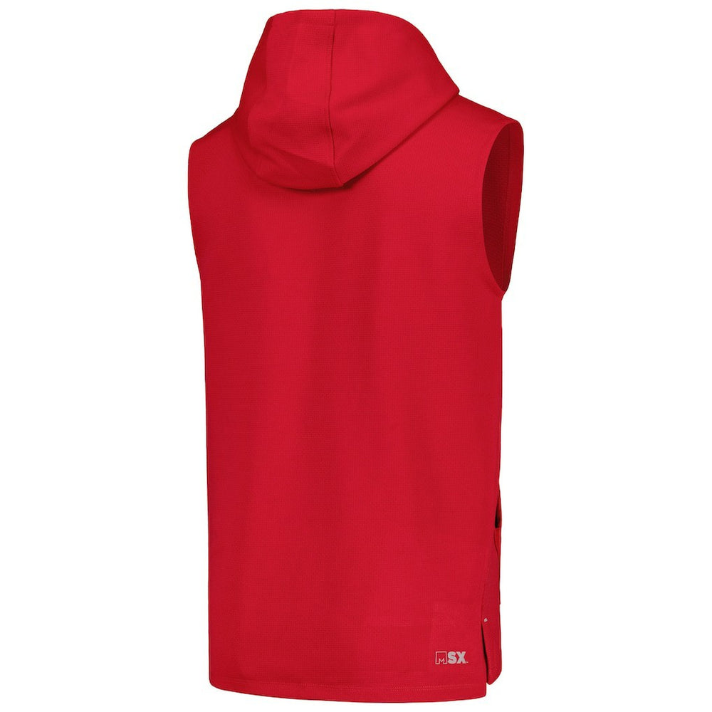 Arizona Cardinals MSX by Michael Strahan Marathon Sleeveless Pullover Hoodie Cardinal