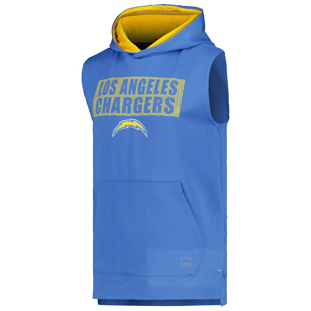 Los Angeles Chargers MSX by Michael Strahan Marathon Sleeveless Pullover Hoodie Powder Blue