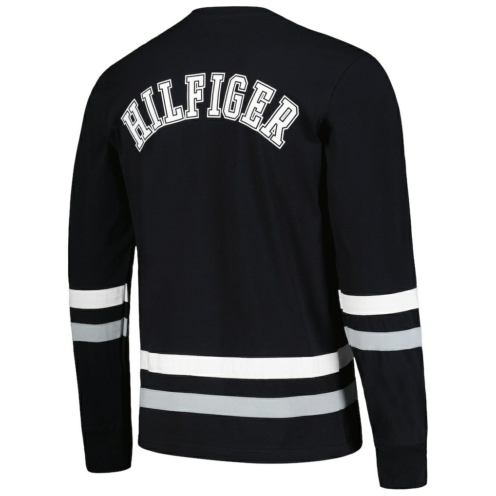 Las Vegas Raiders Tommy Hilfiger Nolan Long Sleeve T-Shirt Black/Silver