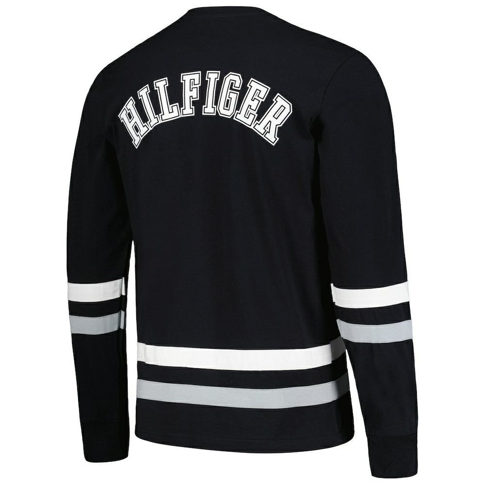 Las Vegas Raiders Tommy Hilfiger Nolan Long Sleeve T-Shirt Black/Silver