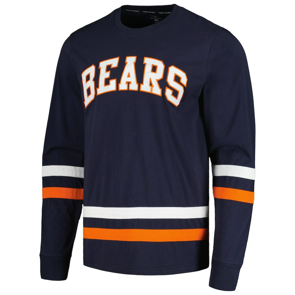 Chicago Bears Tommy Hilfiger Nolan Long Sleeve T-Shirt Navy/Orange