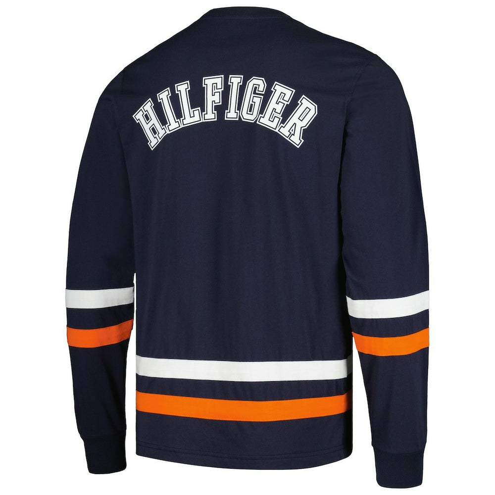 Chicago Bears Tommy Hilfiger Nolan Long Sleeve T-Shirt Navy/Orange