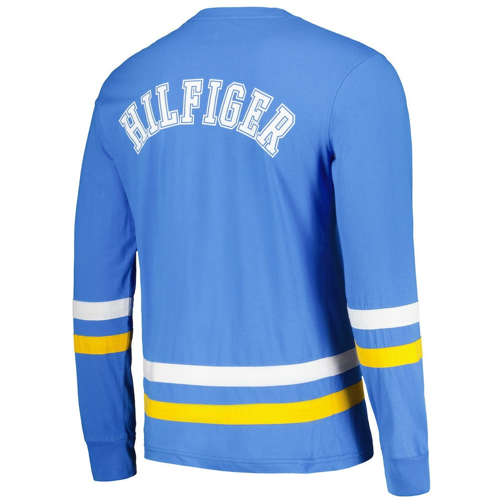 Los Angeles Chargers Tommy Hilfiger Nolan Long Sleeve T-Shirt Powder Blue/Gold