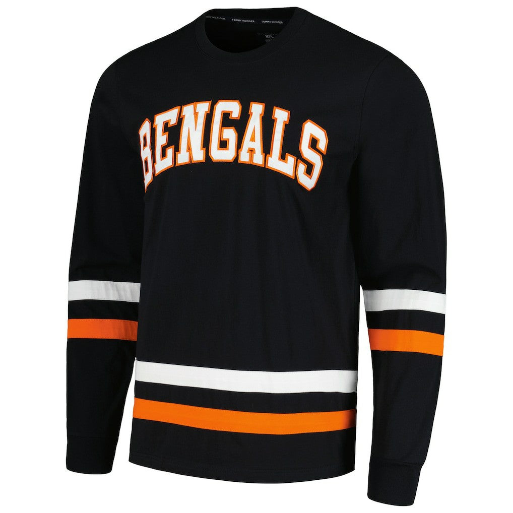 Cincinnati Bengals Tommy Hilfiger Nolan Long Sleeve T-Shirt Black/Orange
