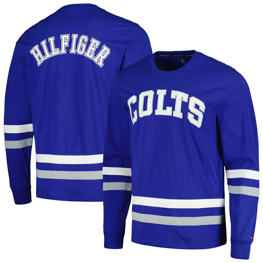 Indianapolis Colts Tommy Hilfiger Nolan Long Sleeve T-Shirt Royal/Gray