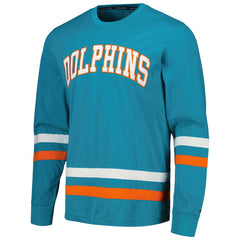 Miami Dolphins Tommy Hilfiger Nolan Long Sleeve T-Shirt Aqua/Orange