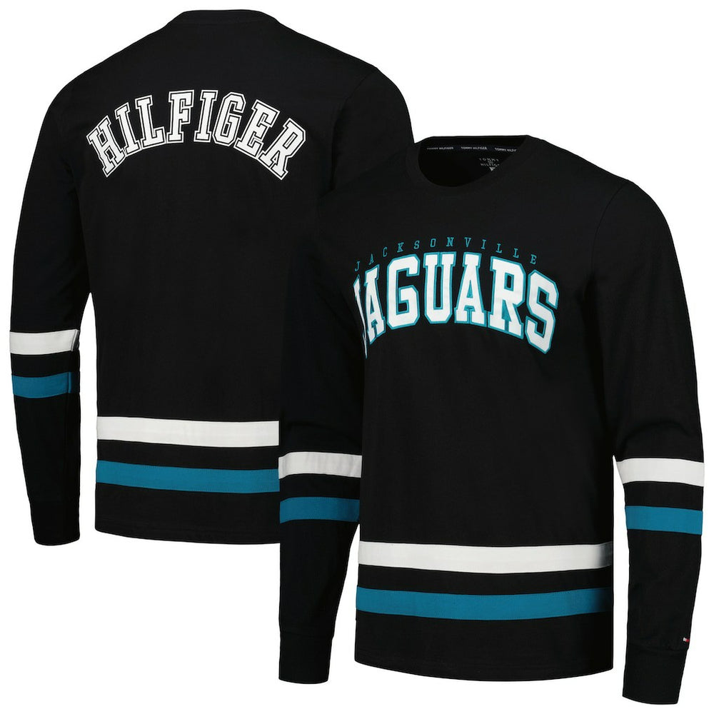 Jacksonville Jaguars Tommy Hilfiger Nolan Long Sleeve T-Shirt Black/Teal