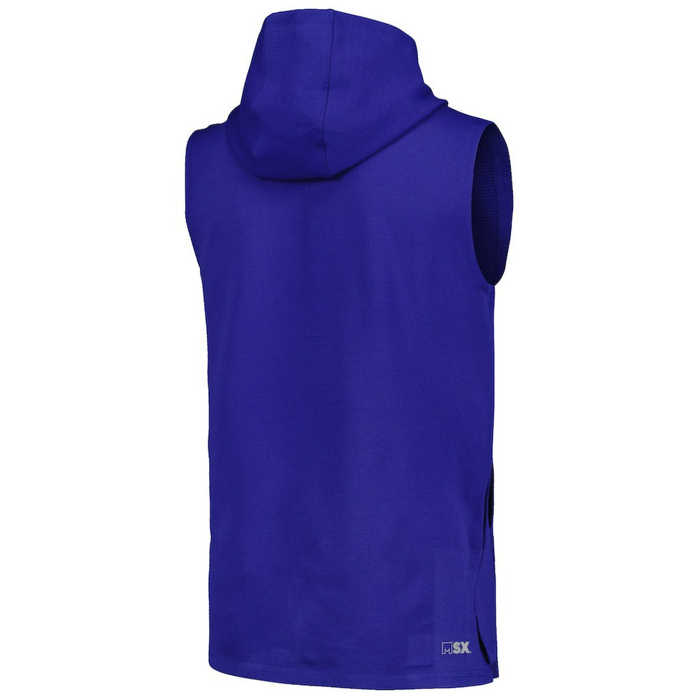 Los Angeles Rams MSX by Michael Strahan Marathon Sleeveless Pullover Hoodie Royal