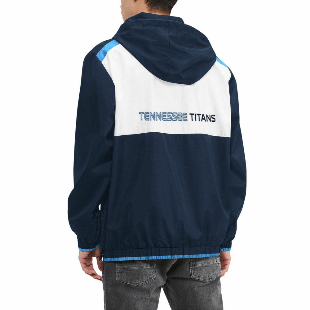 Tennessee Titans Tommy Hilfiger Carter Half-Zip Hooded Top Navy/White