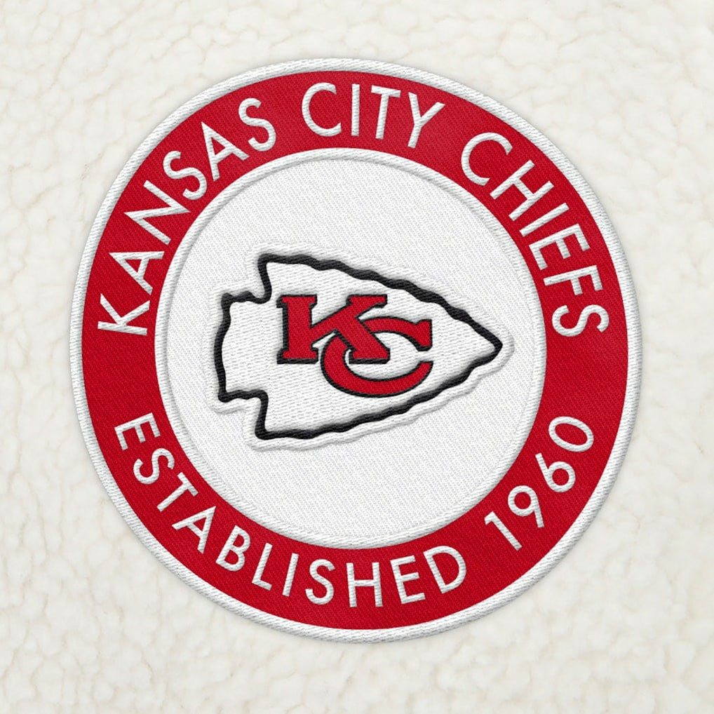 Kansas City Chiefs Tommy Hilfiger Jordan Sherpa Quarter-Zip Sweatshirt Cream