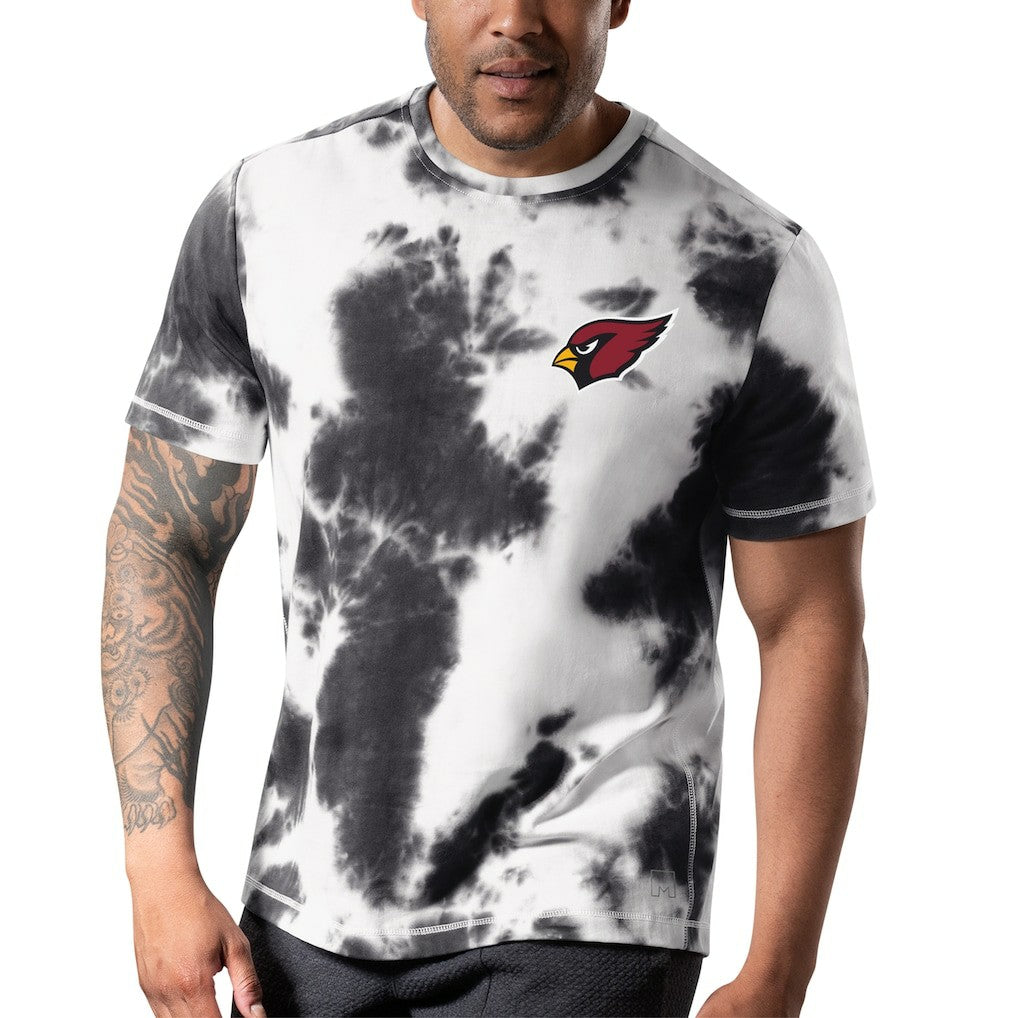 Arizona Cardinals MSX by Michael Strahan Freestyle Tie-Dye T-Shirt Black