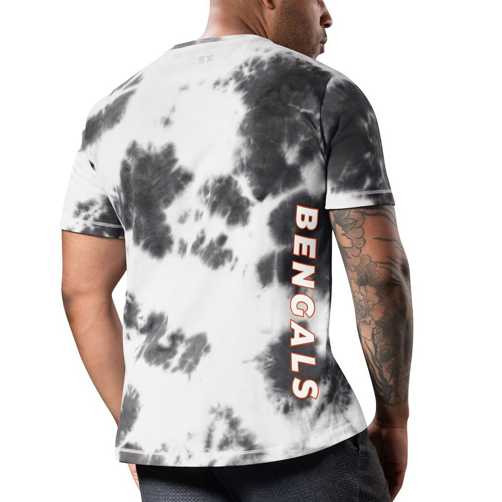 Cincinnati Bengals MSX by Michael Strahan Freestyle Tie-Dye T-Shirt Black