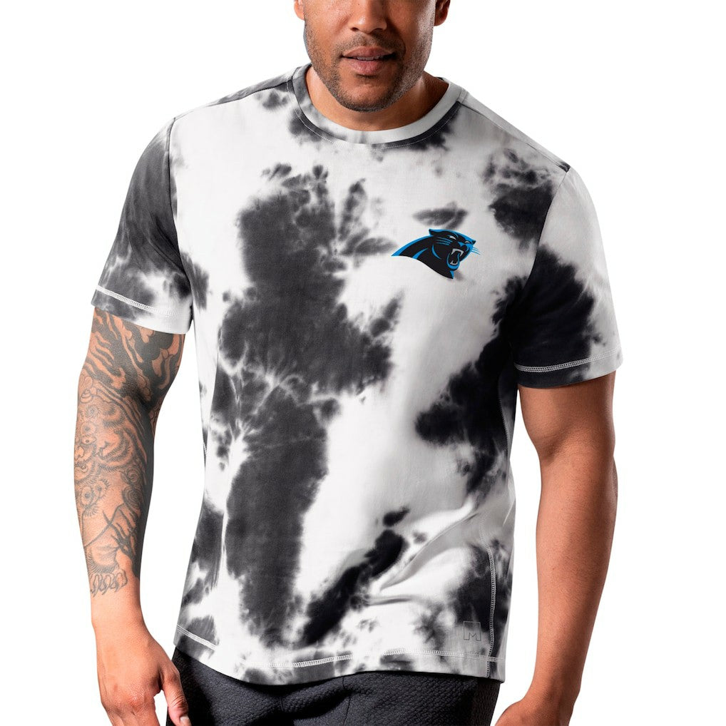 Carolina Panthers MSX by Michael Strahan Freestyle Tie-Dye T-Shirt Black