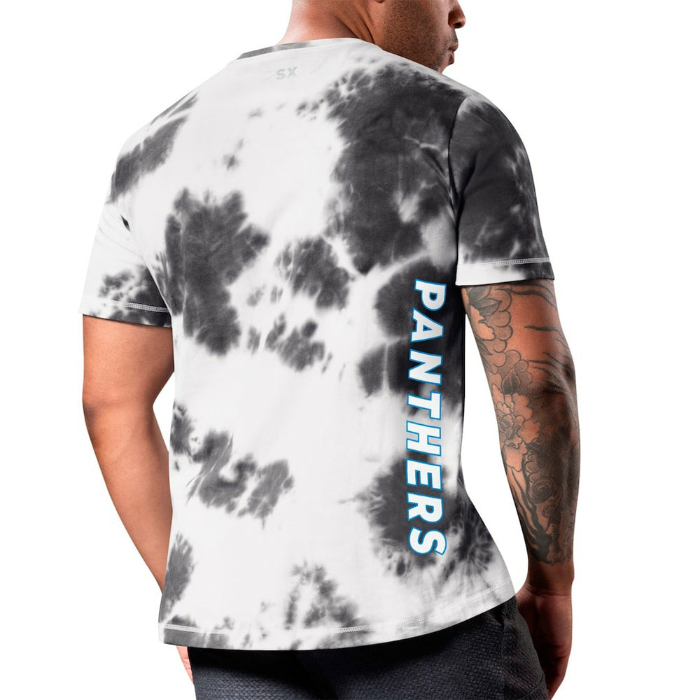 Carolina Panthers MSX by Michael Strahan Freestyle Tie-Dye T-Shirt Black