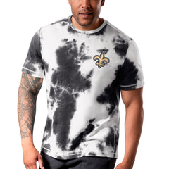 New Orleans Saints MSX by Michael Strahan Freestyle Tie-Dye T-Shirt Black