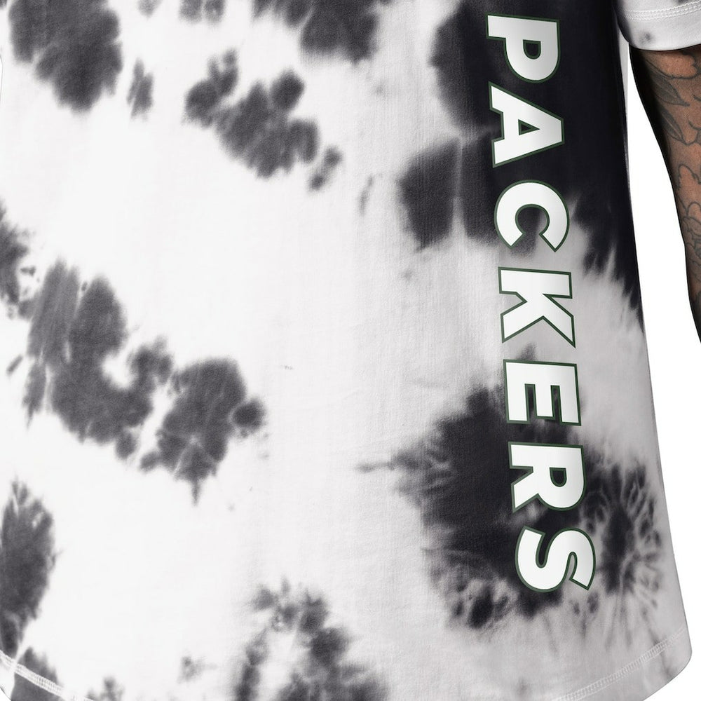 Green Bay Packers MSX by Michael Strahan Freestyle Tie-Dye T-Shirt Black