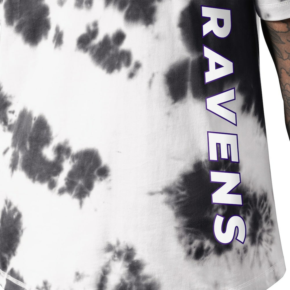 Baltimore Ravens MSX by Michael Strahan Freestyle Tie-Dye T-Shirt Black