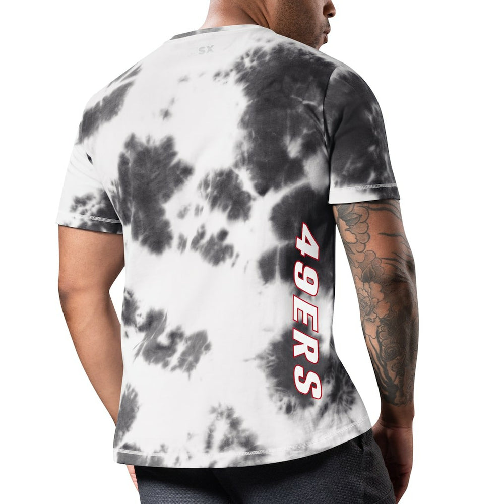 San Francisco 49ers MSX by Michael Strahan Freestyle Tie-Dye T-Shirt Black