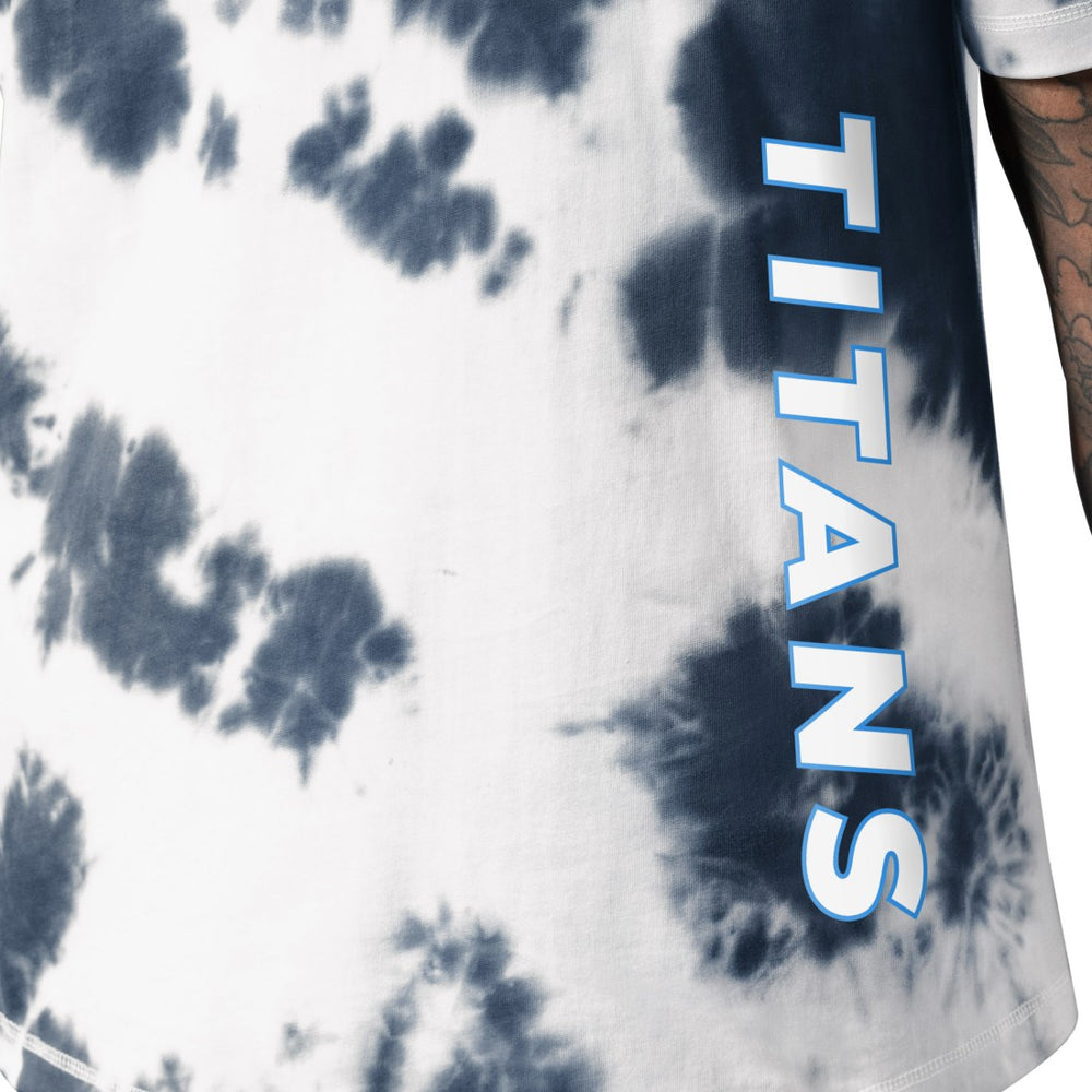 Tennessee Titans MSX by Michael Strahan Freestyle Tie-Dye T-Shirt Navy