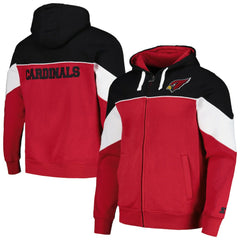 Arizona Cardinals Starter Running Back Full-Zip Hoodie Cardinal/Black