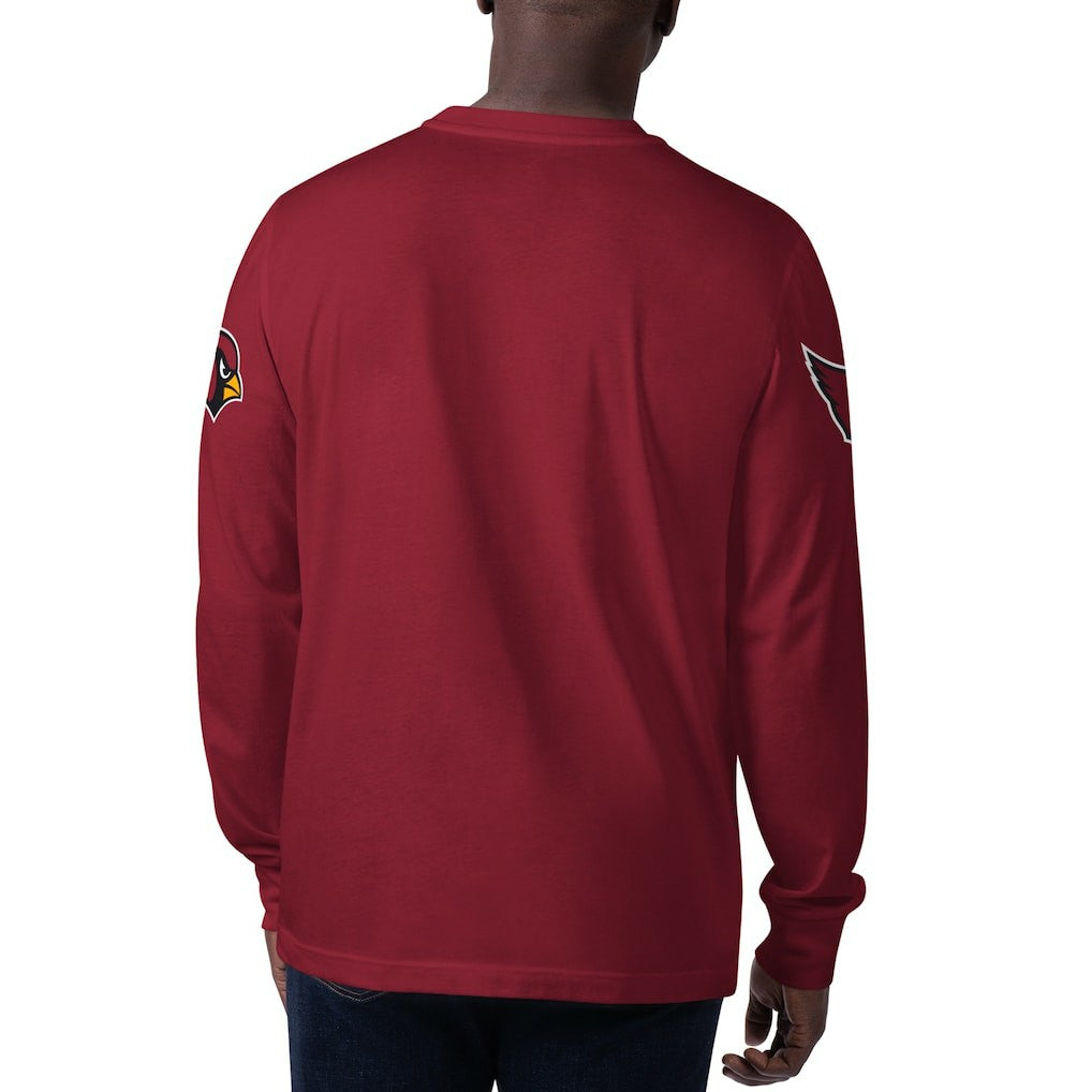 Arizona Cardinals Starter Clutch Hit Long Sleeve T-Shirt Cardinal