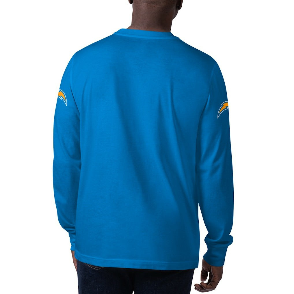 Los Angeles Chargers Starter Clutch Hit Long Sleeve T-Shirt Powder Blue