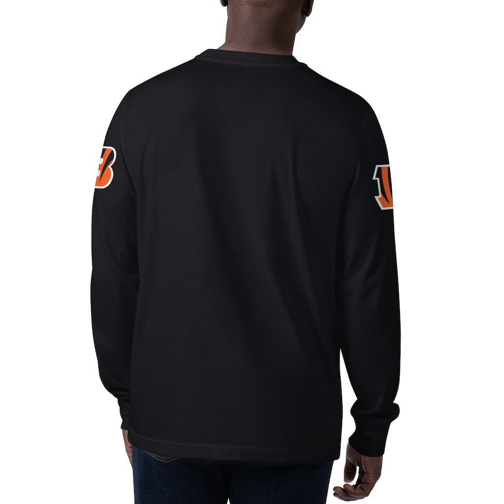 Cincinnati Bengals Starter Clutch Hit Long Sleeve T-Shirt Black