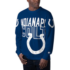 Indianapolis Colts Starter Clutch Hit Long Sleeve T-Shirt Royal