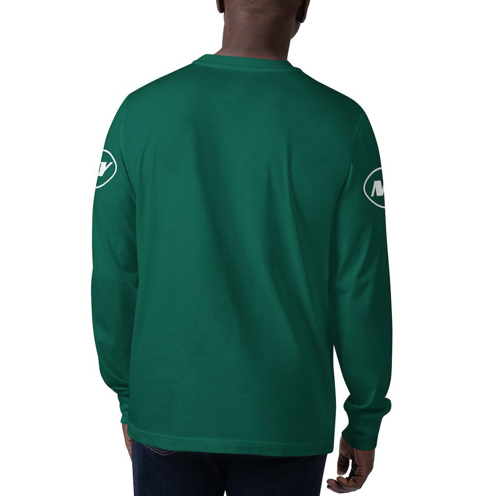 New York Jets Starter Clutch Hit Long Sleeve T-Shirt Green