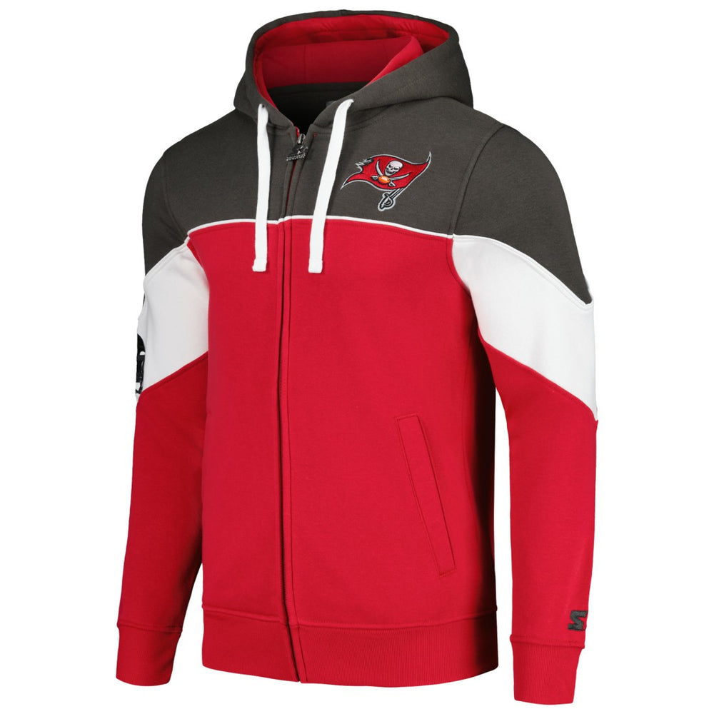 Tampa Bay Buccaneers Starter Running Back Full-Zip Hoodie Red/Pewter