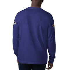 Baltimore Ravens Starter Clutch Hit Long Sleeve T-Shirt Purple