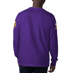 Minnesota Vikings Starter Clutch Hit Long Sleeve T-Shirt Purple