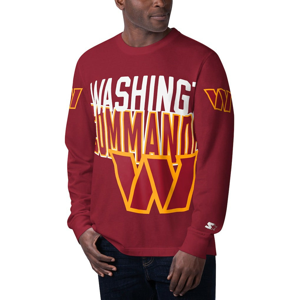 Washington Commanders Starter Clutch Hit Long Sleeve T-Shirt Burgundy