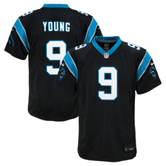 Bryce Young Carolina Panthers Youth Game Jersey Black