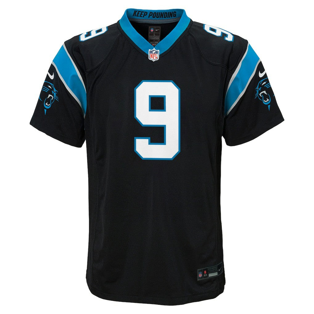 Bryce Young Carolina Panthers Youth Game Jersey Black