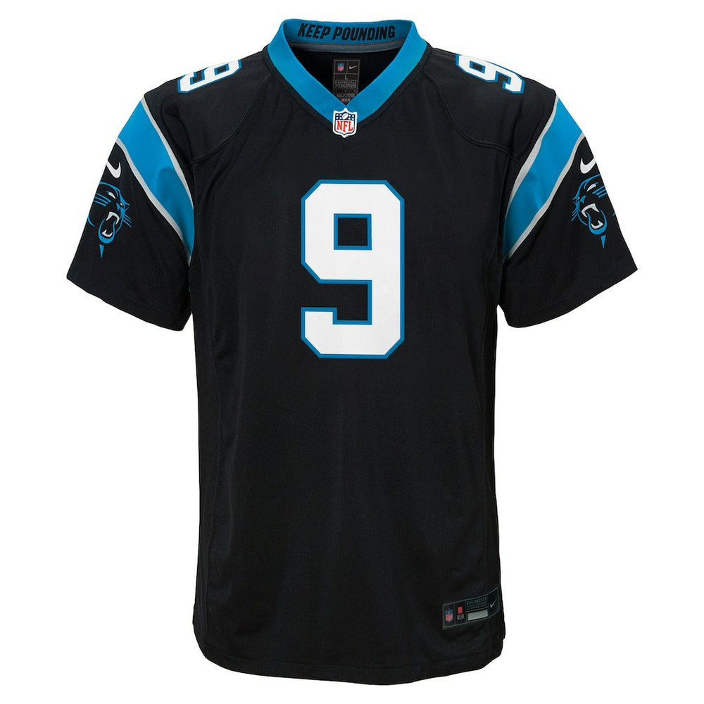 Bryce Young Carolina Panthers Youth Game Jersey Black