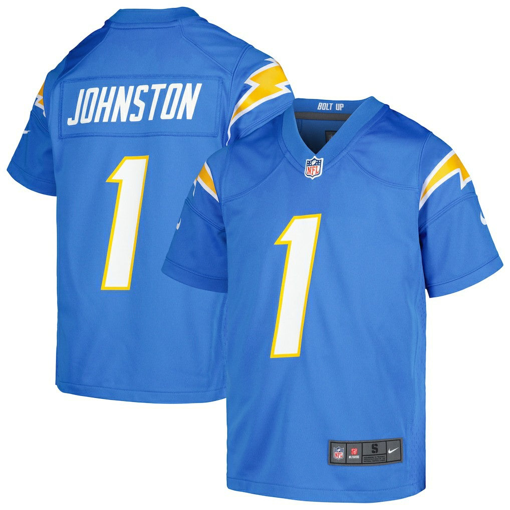 Quentin Johnston Los Angeles Chargers Youth Game Jersey Powder Blue