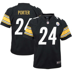 Joey Porter Jr. Pittsburgh Steelers Youth Game Jersey Black
