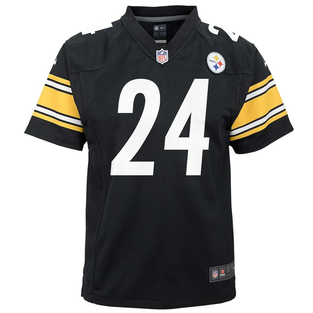 Joey Porter Jr. Pittsburgh Steelers Youth Game Jersey Black