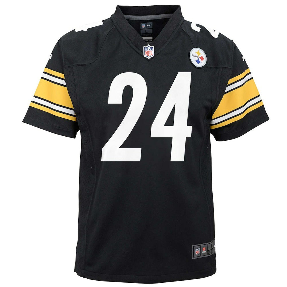 Joey Porter Jr. Pittsburgh Steelers Youth Game Jersey Black
